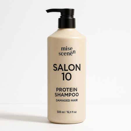 Mise En Scene Shampoo Salon 10 Protein For Damaged Hair 500 Ml.