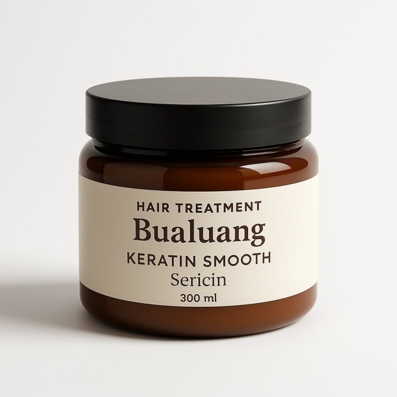 Bualuang Hair Treatment Keratin Smooth Sericin Protein 300 Ml.