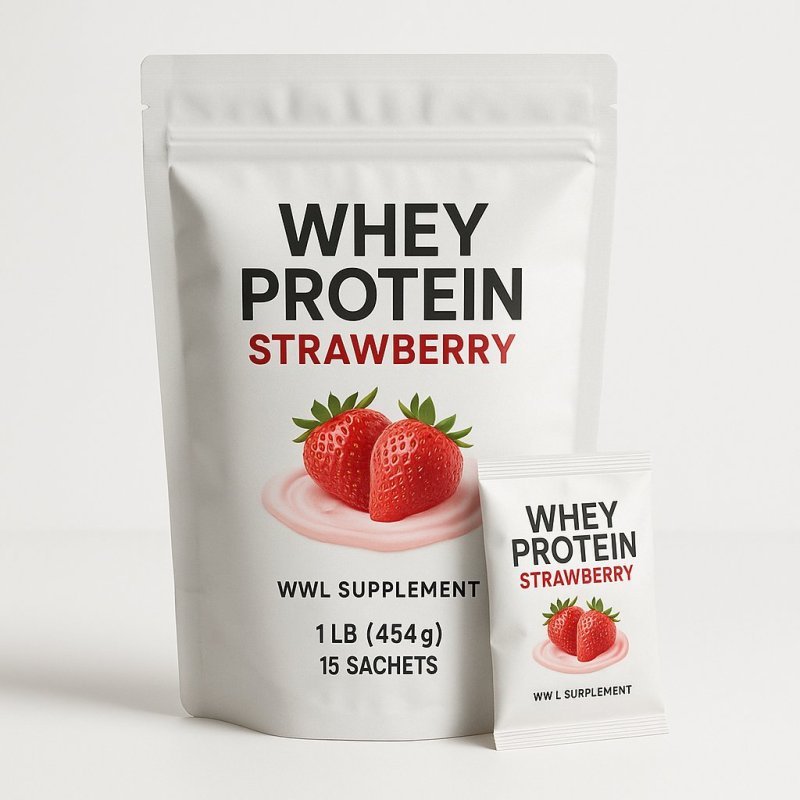 WWL Whey Protein Strawberry 1 Pound (15 Sachets)