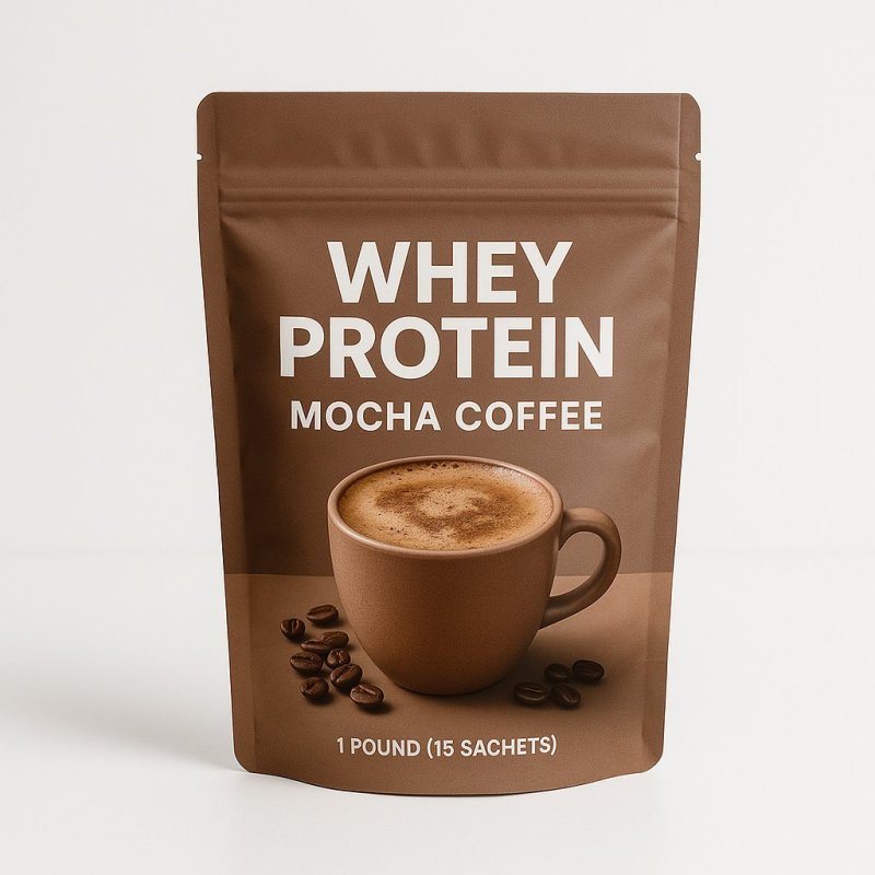 WWL Whey Protein Mocha Coffee 1 Pound (15 Sachets)