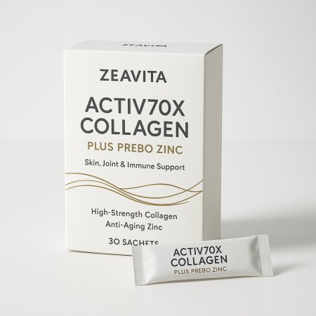 Zeavita Activ70X Collagen Plus Prebo Zinc - 30 Sachets