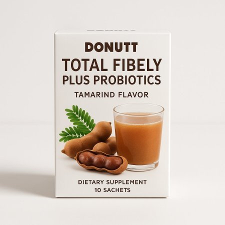 Donutt Total Fibely Plus Probiotics (Tamarind Flavor) 10 Sachets