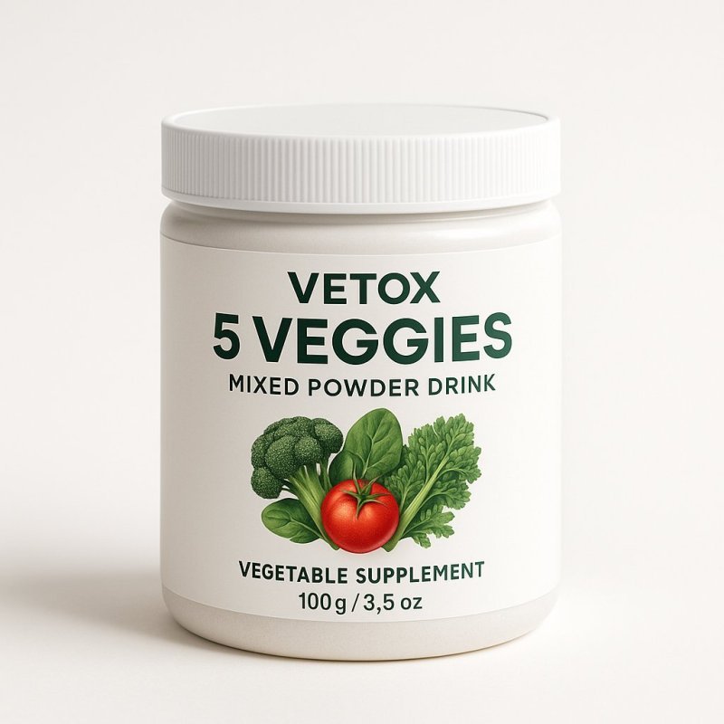 Vetox 5 Veggies Mixed Powder Drink Φυσική Ίνα 100 g | Buy online