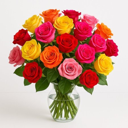 Mixed Rose Bouquets – Colorful Rose Mix