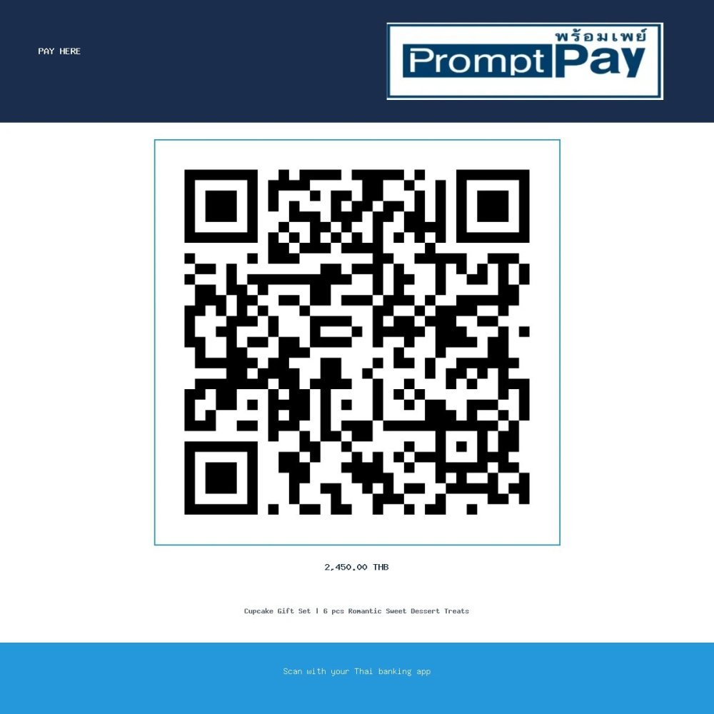 Pay LOVER CAKE - PromptPay 2,450.00 THB - GiftPattaya