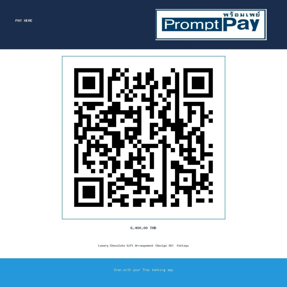 Pay Luxury Chocolate Gift Arrangement (Design 36) – Pattaya - PromptPay 6,400.00 THB - GiftPattaya