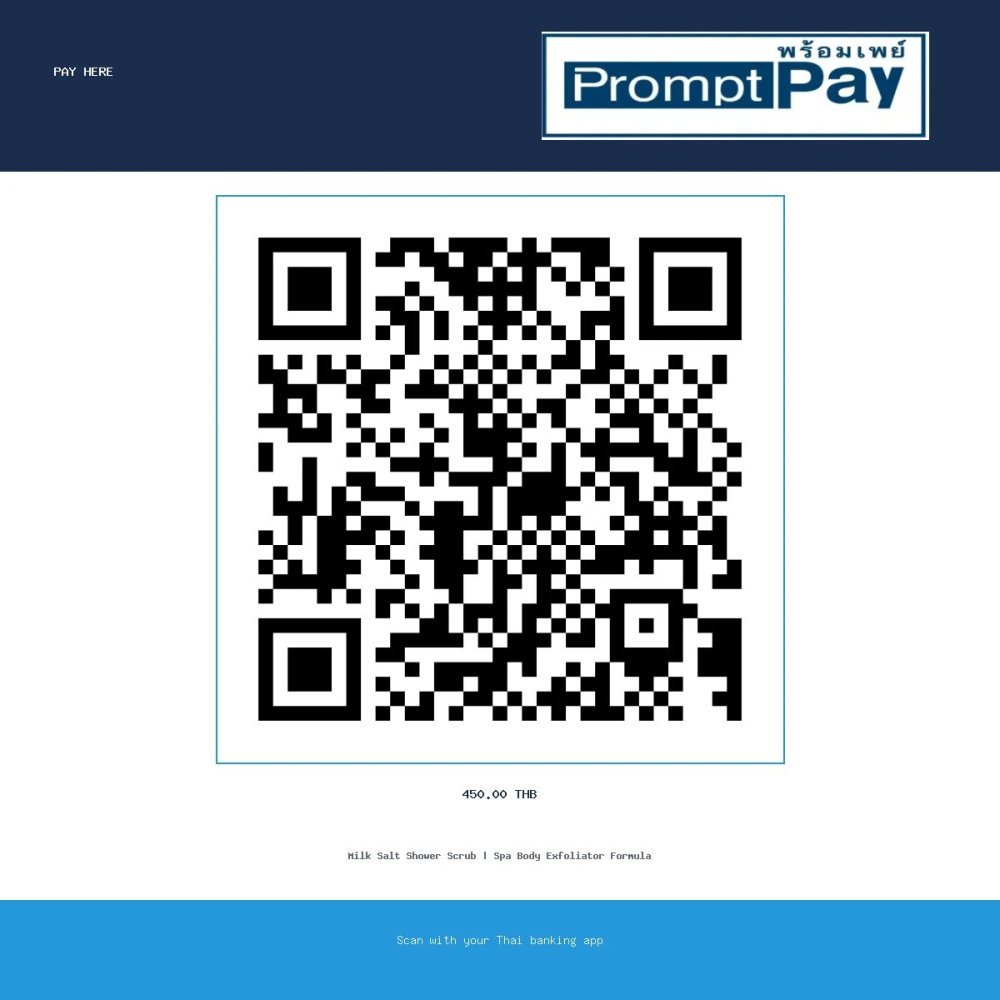 Pay Spa Milk Salt Shower Formula - PromptPay 450.00 THB - GiftPattaya