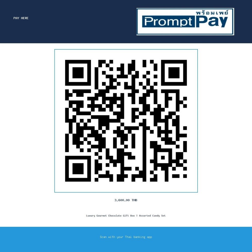Pay chocolate in box - PromptPay 3,600.00 THB - GiftPattaya