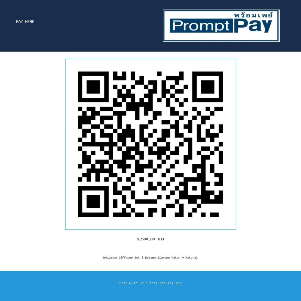 Pay ชุดก้านไม้หอม Siamese Water Botany Ambiance - PromptPay 5,500.00 THB - GiftPattaya