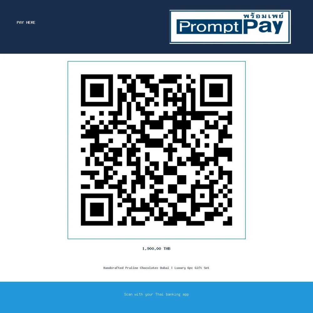 Pay ช็อกโกแลตพราลีนหรู 6 ชิ้น ดูไบ - PromptPay 1,900.00 THB - GiftPattaya