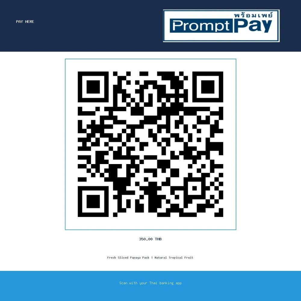 Pay Papaya Fresh Pack - PromptPay 350.00 THB - GiftPattaya