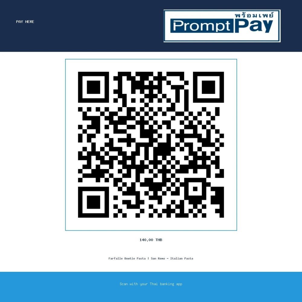 Pay SAN REMO Bowties (Farfalle) - PromptPay 140.00 THB - GiftPattaya