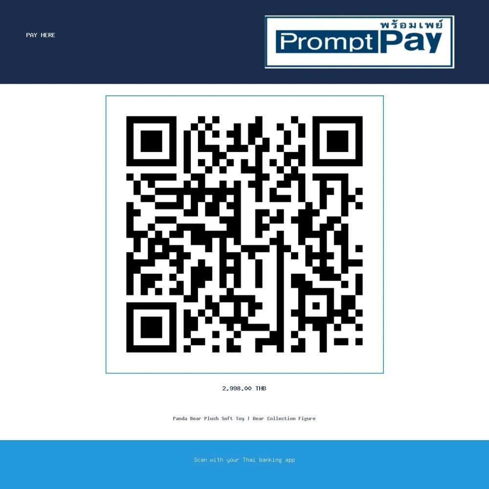 Pay Kopie von Kopie von Bear Collection - Panda Bear - PromptPay 2,998.00 THB - GiftPattaya