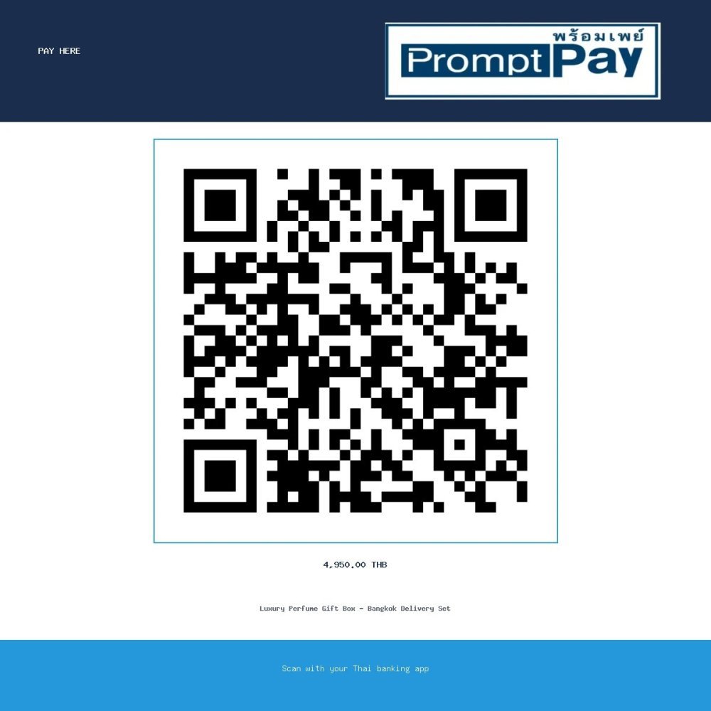 Pay Perfume Gift Box – Luxury Bangkok Delivery - PromptPay 4,950.00 THB - GiftPattaya