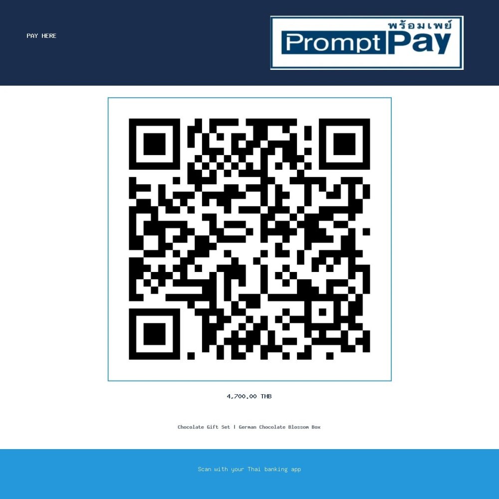 Pay German Chocolate Blossom Box - PromptPay 4,700.00 THB - GiftPattaya