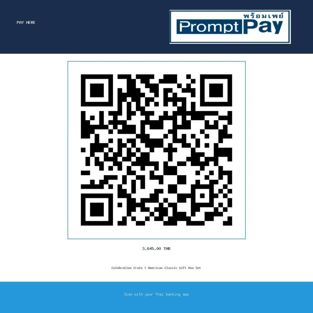 Pay American Classic Celebration Crate - PromptPay 3,645.00 THB - GiftPattaya