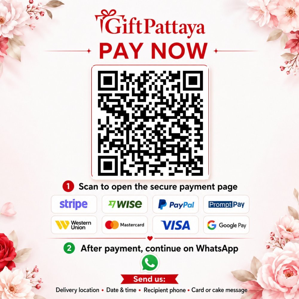 Pay White Rose & Lily Flower Bouquet - Thank You Gift Bouquet securely online - GiftPattaya