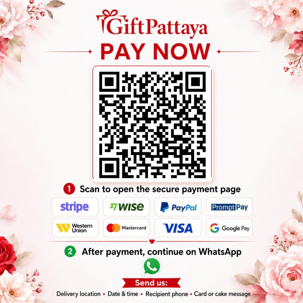 Pay Get Well Soon Gift Box - Belgian Chocolate Cake & Flowers securely online - GiftPattaya