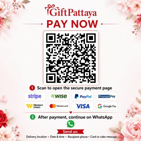 Pay Rose Flower Box & Teddy Bear Gift Set | Luxury Gift Box securely online - GiftPattaya