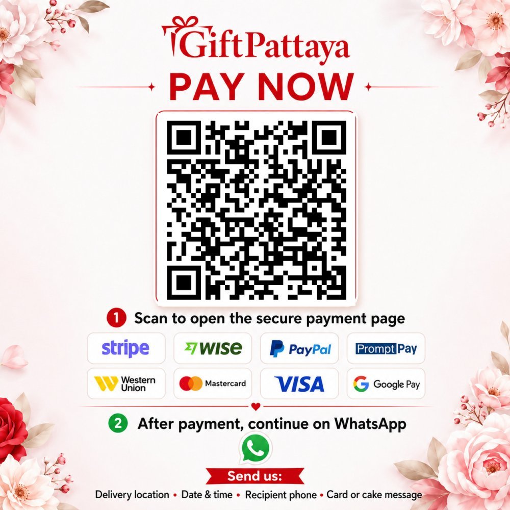 Pay Mother's Day Cake | Love Mom Floral Design - 1100g securely online - GiftPattaya