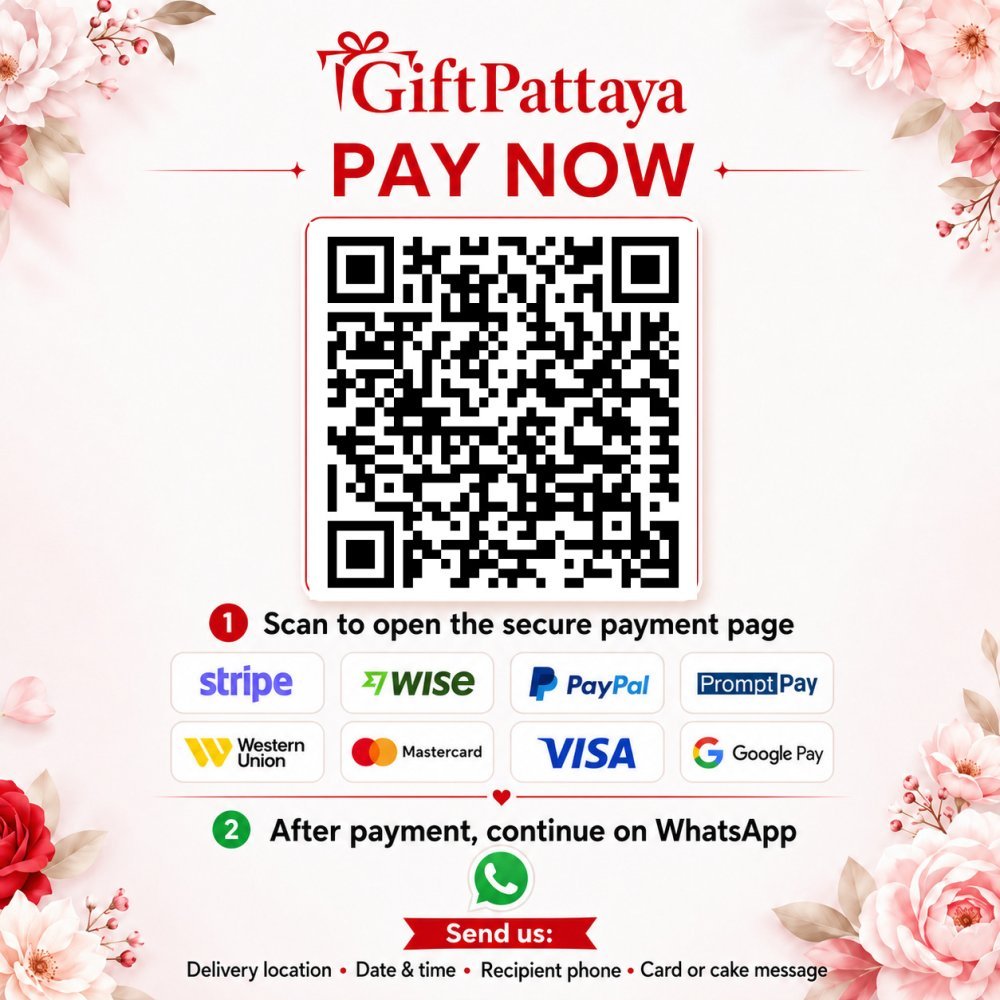 Pay Money Bouquet Gift | 5000 THB Cash Flower Arrangement securely online - GiftPattaya