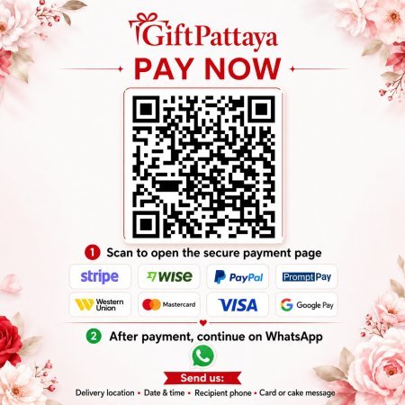 Pay White Roses Bouquet | Elegant Romantic Flower Gift Pattaya securely online - GiftPattaya