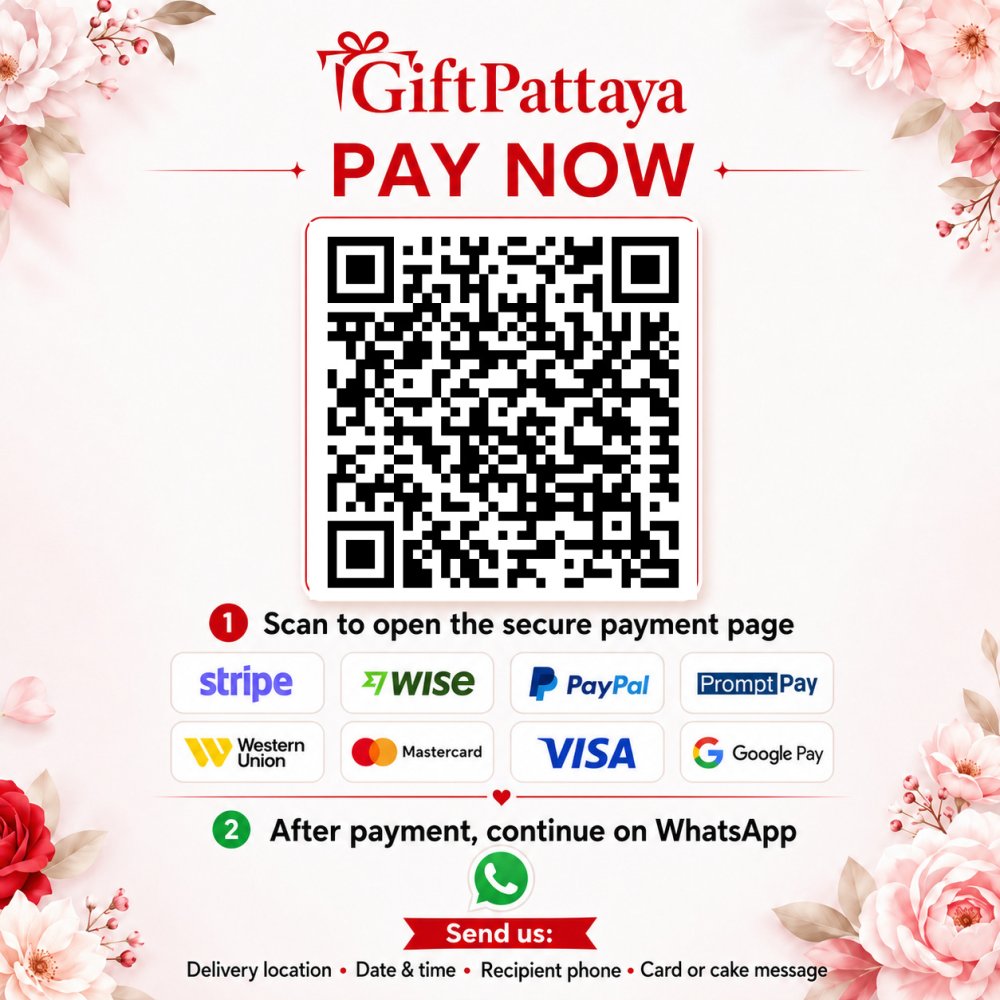 Pay Red Roses Bouquet | Romantic Flower Arrangement Pattaya securely online - GiftPattaya