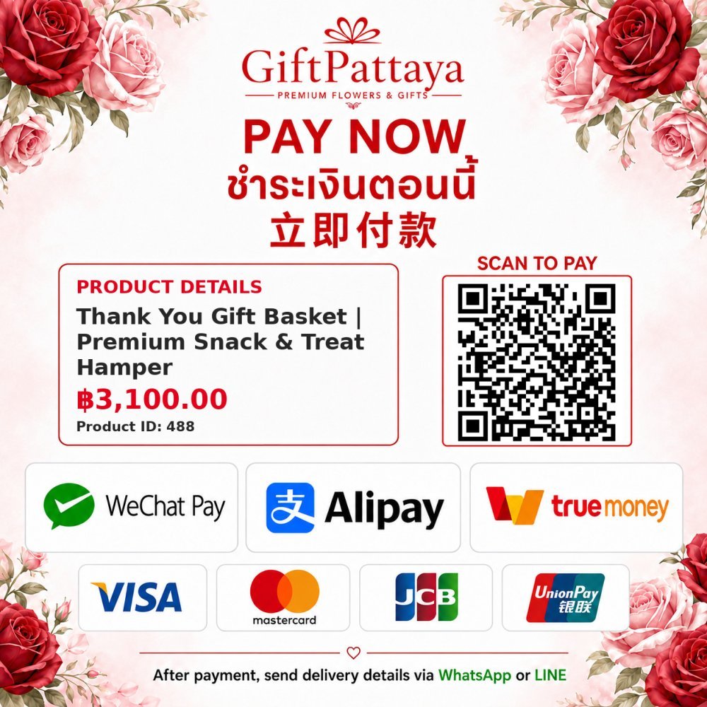 Pay Thank You Gift Basket | Premium Snack & Treat Hamper with Pay.sn - GiftPattaya