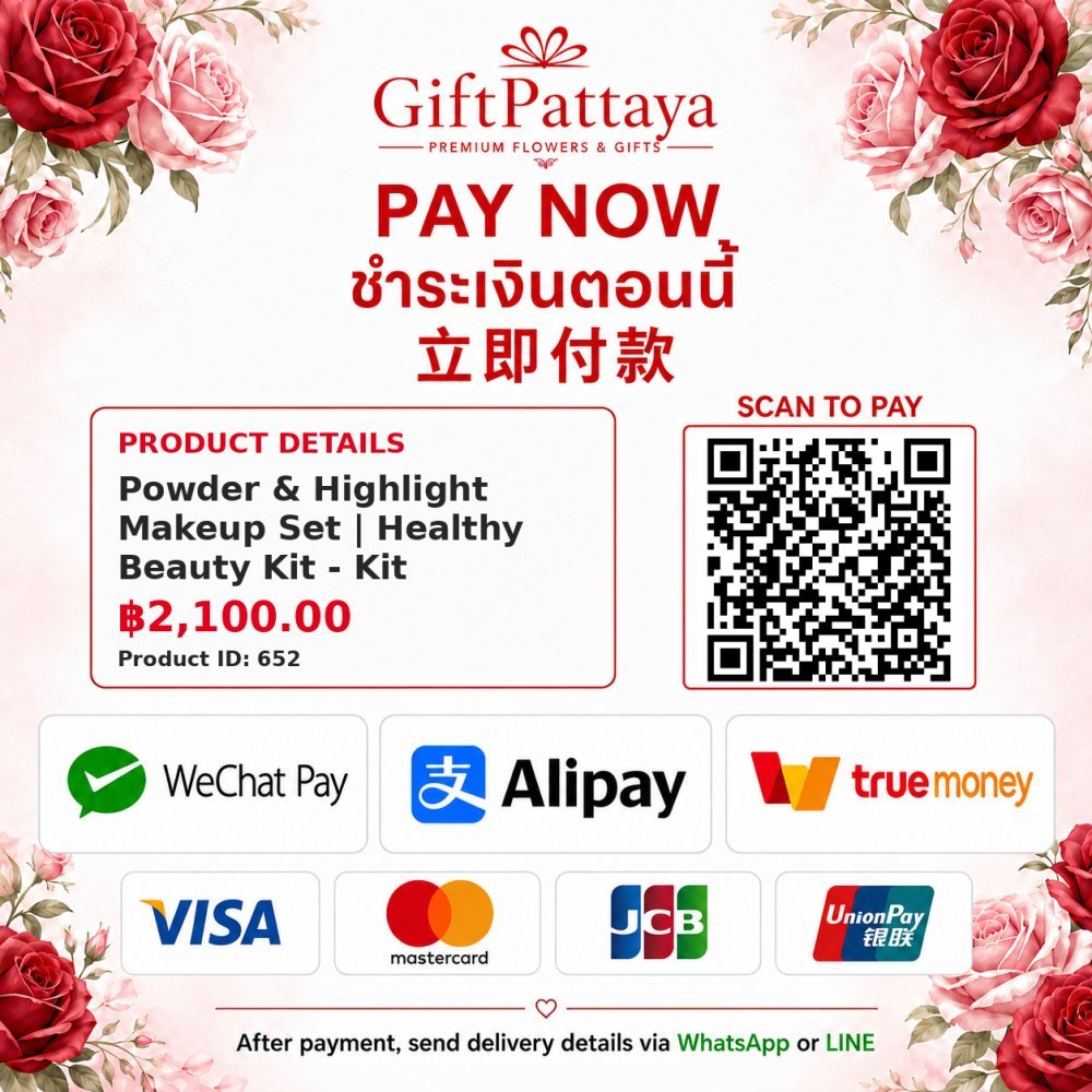 Pay Powder & Highlight Makeup Set | Healthy Beauty Kit - Kit with Pay.sn - GiftPattaya