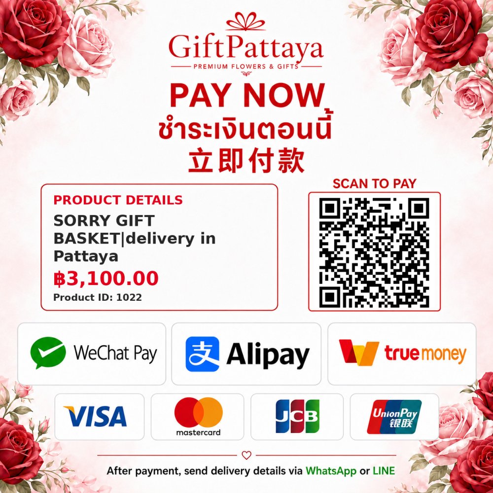 Pay SORRY GIFT BASKET|delivery in Pattaya with Pay.sn - GiftPattaya
