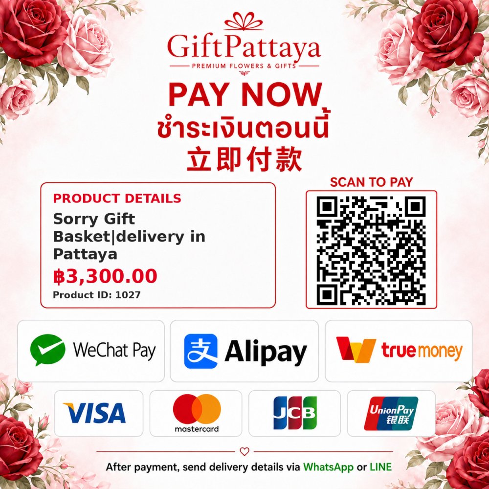 Pay Sorry Gift Basket|delivery in Pattaya with Pay.sn - GiftPattaya