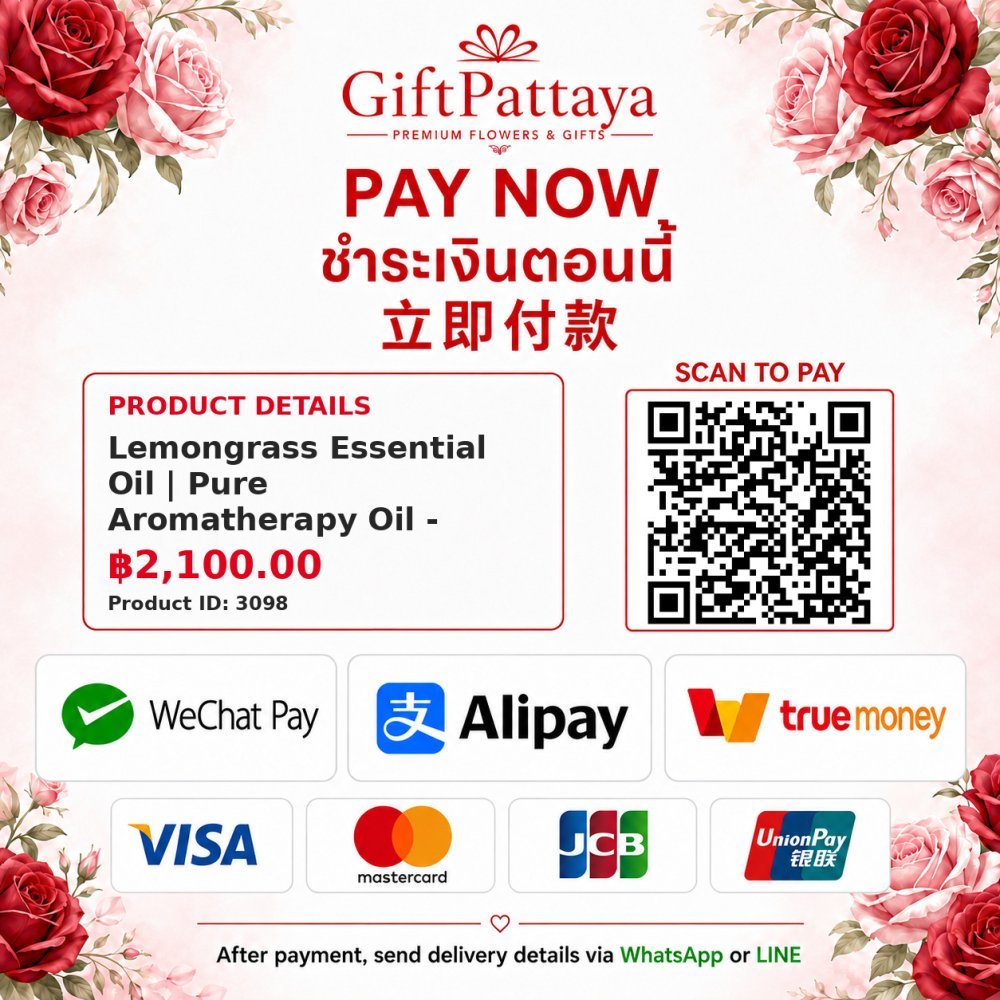 Pay Lemongrass Essential Oil | Pure Aromatherapy Oil - 10ml with Pay.sn - GiftPattaya