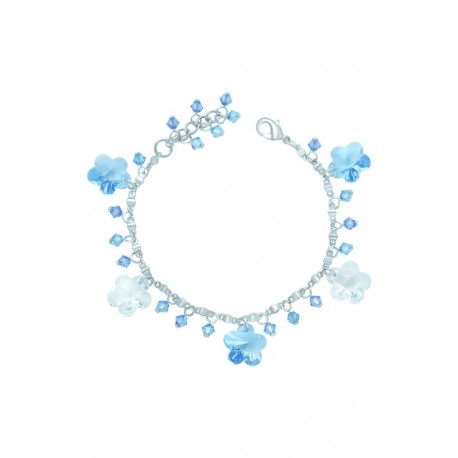 Aquamarine Little Flower Bracelet
