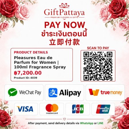 Pay Pleasures Eau de Parfum for Women | 100ml Fragrance Spray with Pay.sn - GiftPattaya