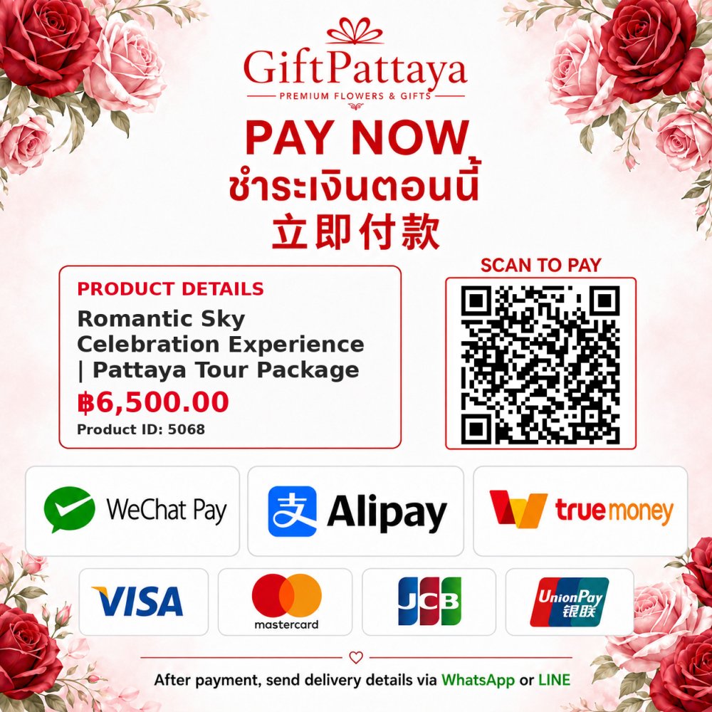 Pay Romantic Sky Celebration Experience | Pattaya Tour Package with Pay.sn - GiftPattaya