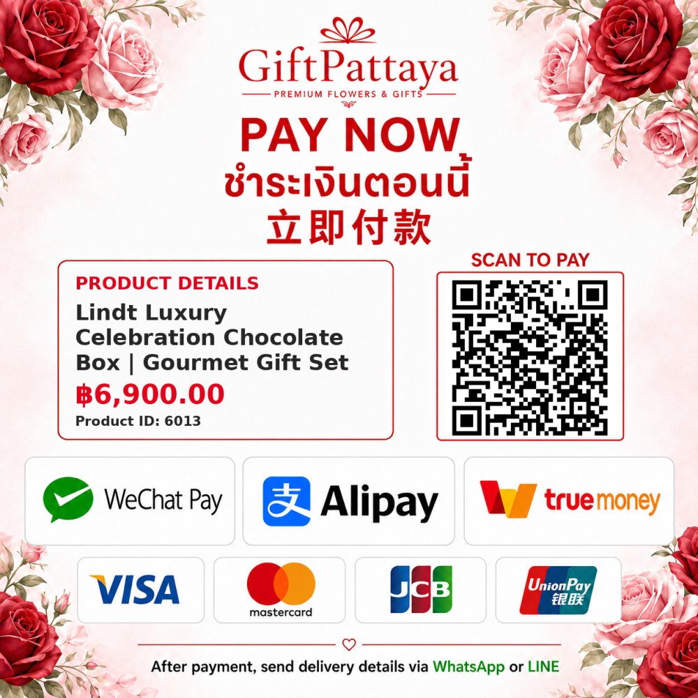 Pay Lindt Luxury Celebration Chocolate Box | Gourmet Gift Set with Pay.sn - GiftPattaya