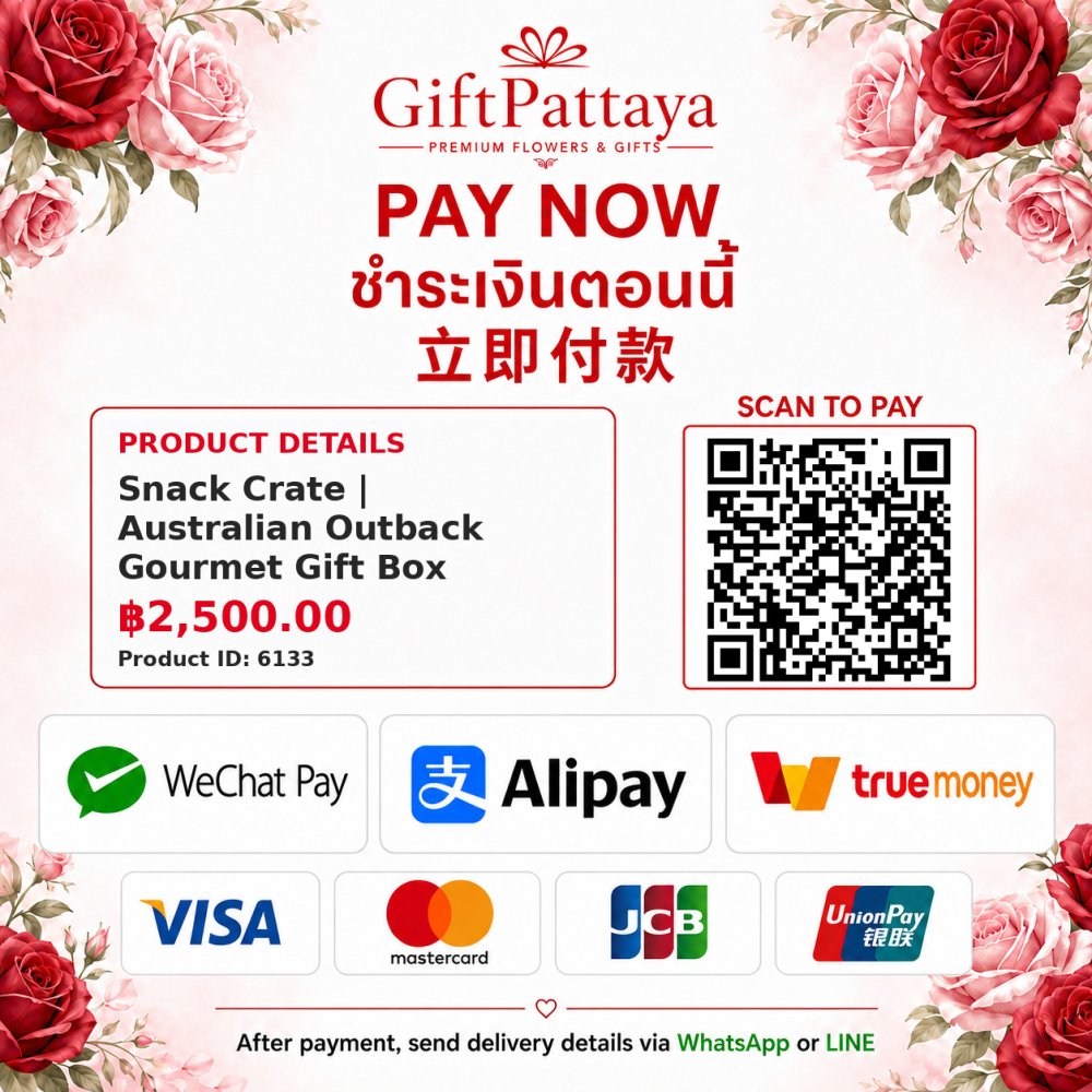Pay Snack Crate | Australian Outback Gourmet Gift Box with Pay.sn - GiftPattaya