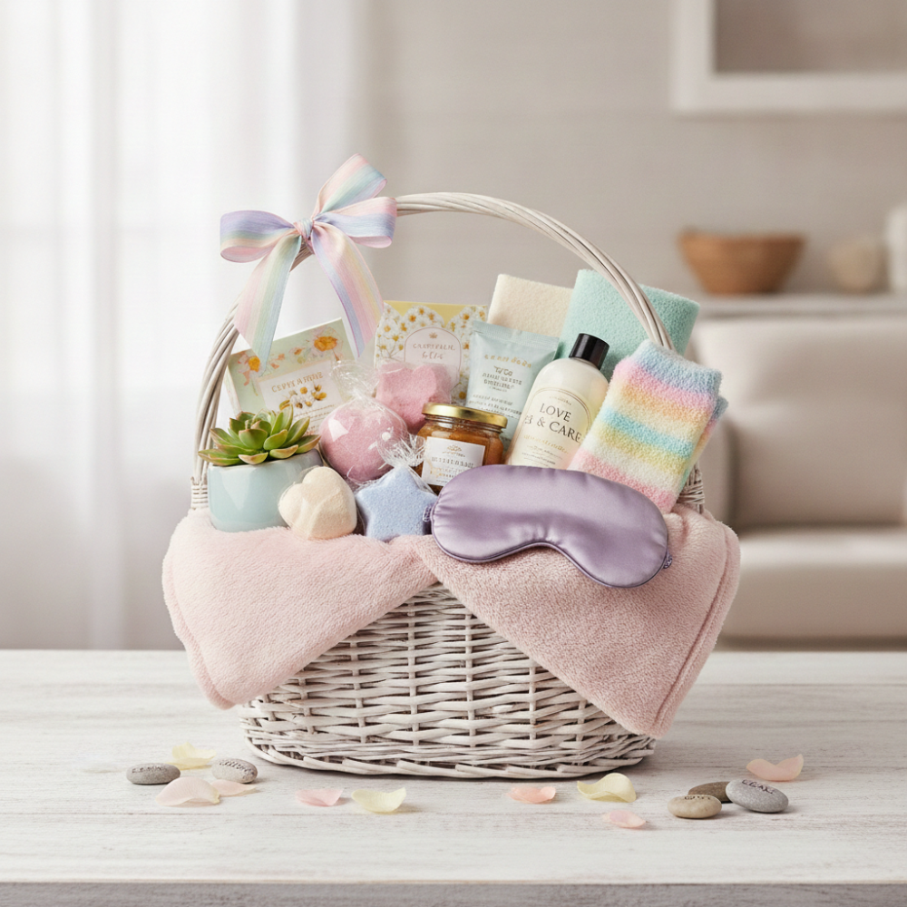 Pastel Love & Care Basket