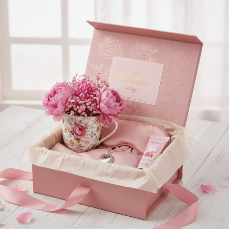 Pink Harmony Mother's Day Gift Set - Pink Gift Box