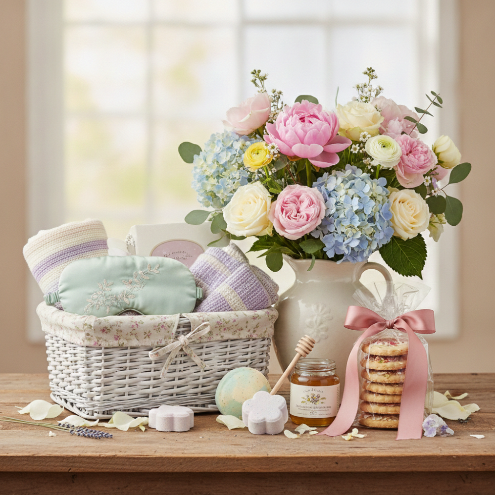 Pastel Sweet Bloom Hamper
