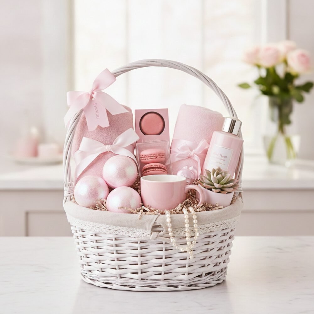 Pink Pearl Gift Basket