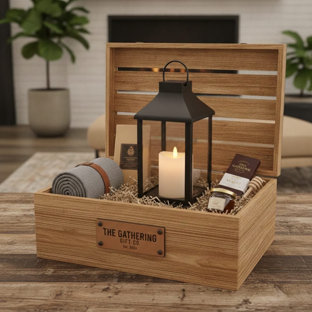 Corporate Lantern Gift Crate