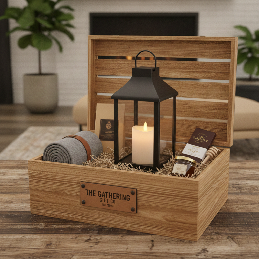 Corporate Lantern Gift Crate