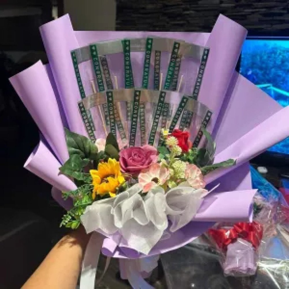 No 60 ช่อใส่เงินสด for put money artificial flowers