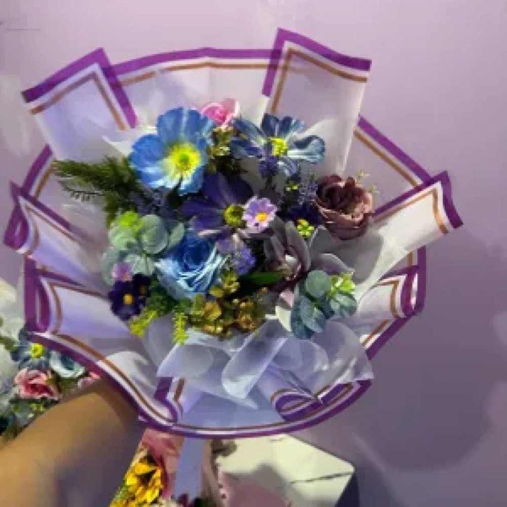 No 53 ช่อตดอกไม้ประดิษฐ์ bouquet with artificial flowers