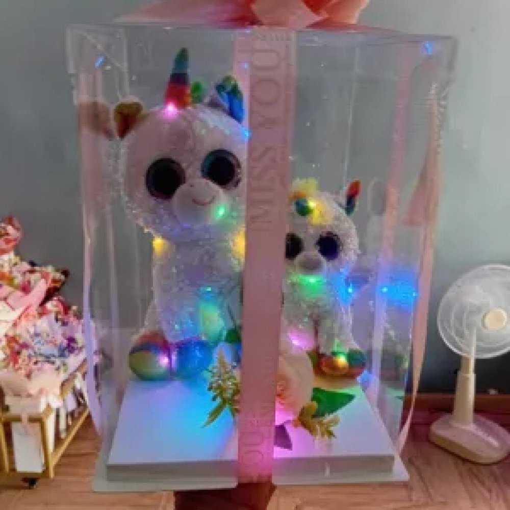 No. 20 | Doll Box with Light – ตุ๊กตาสองตัวในกล่องพร้อมไฟ