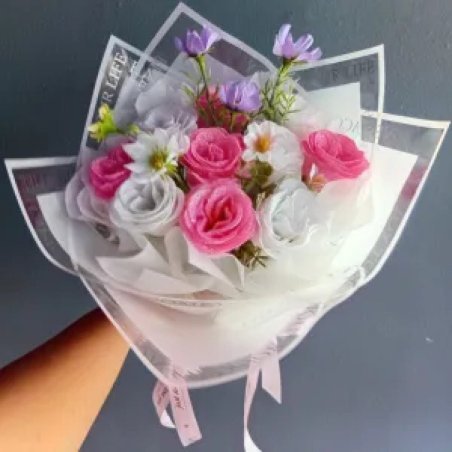 014 ช่อดอกไม้ประดิษฐ์ artificial flowers bouquet