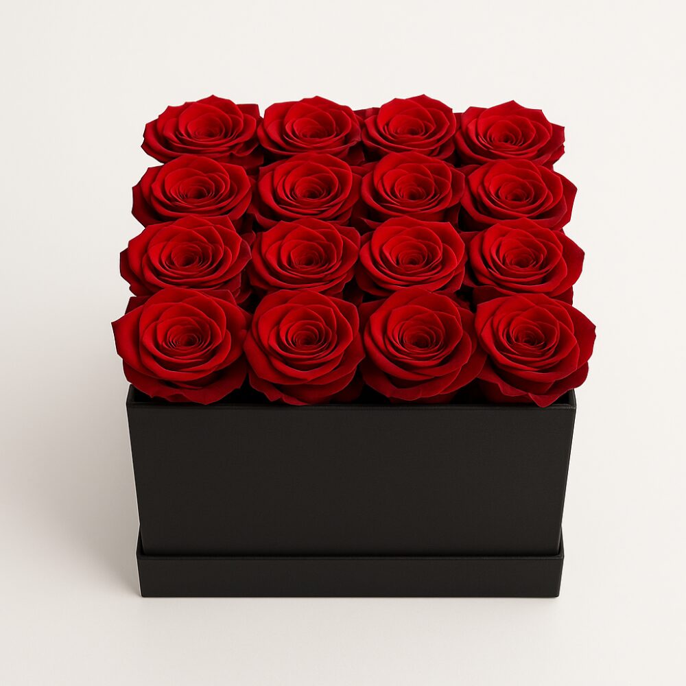 Luksuriøs rød rose blomstergaveeske - Rose Box - Home - REF-4908