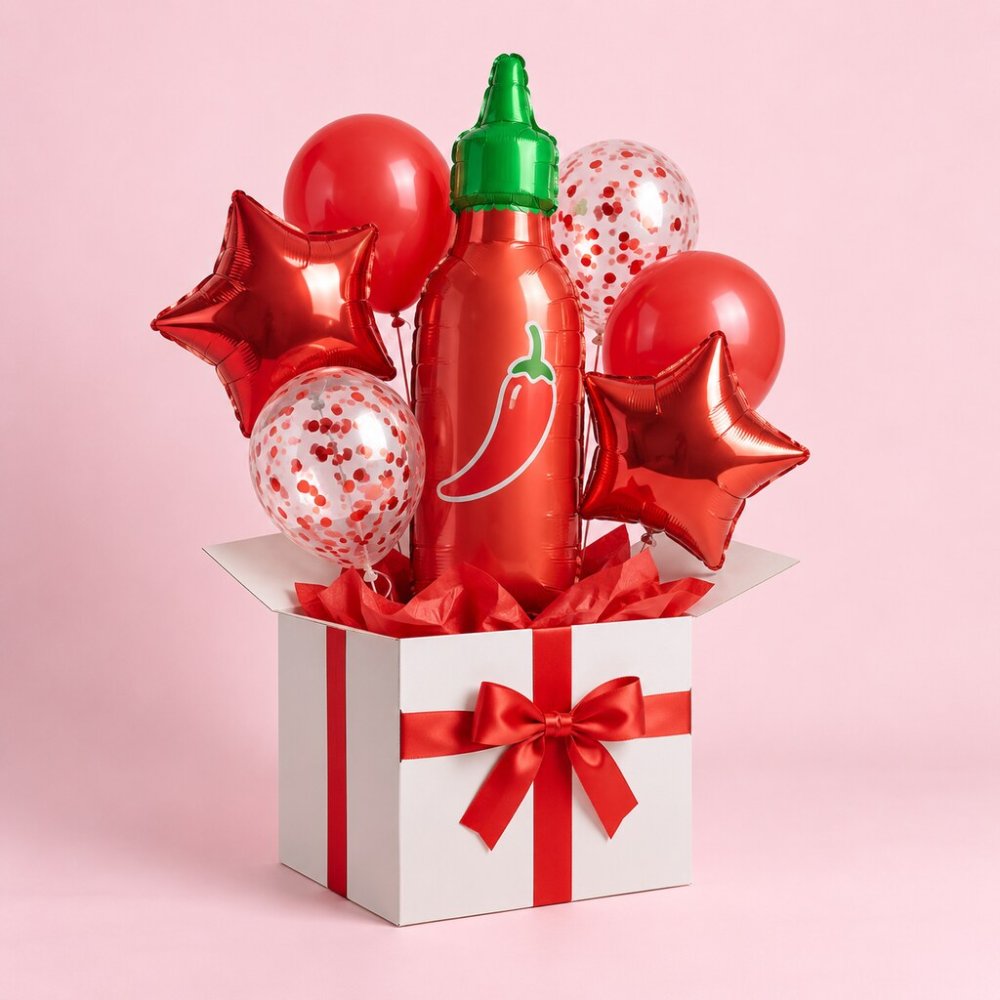 Sriracha Balloon Surprise Box | Gift Celebration Box