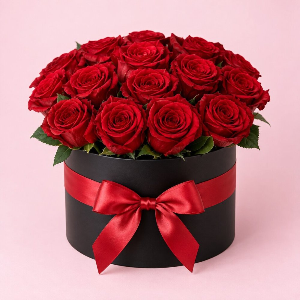 Luxury Red Roses Flower Gift Box | Red Rose Box